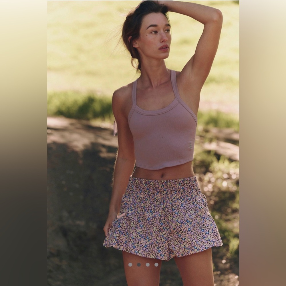 Free People Get Your Flirt On Printed Shorts S